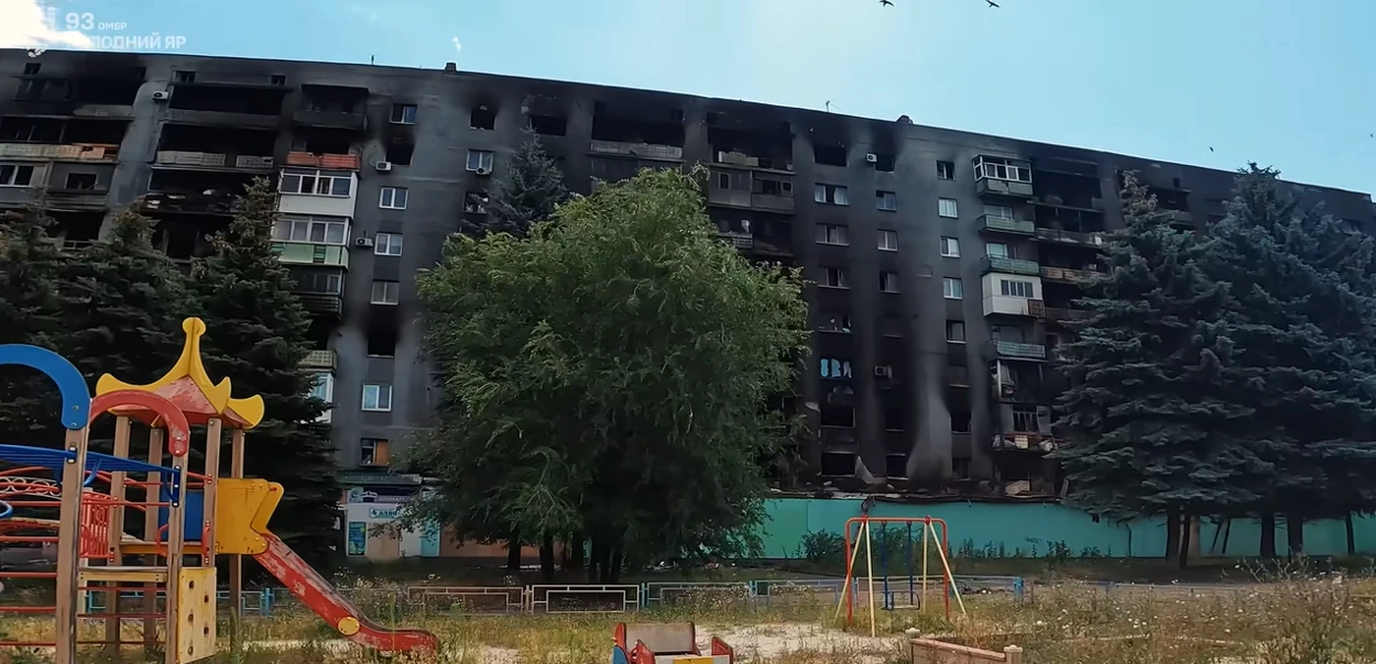 Випалена багатоповерхівка у Дружківці