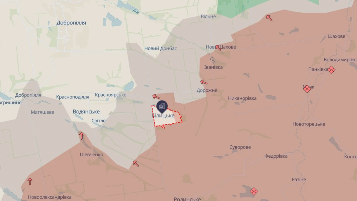 Білицьке на мапі