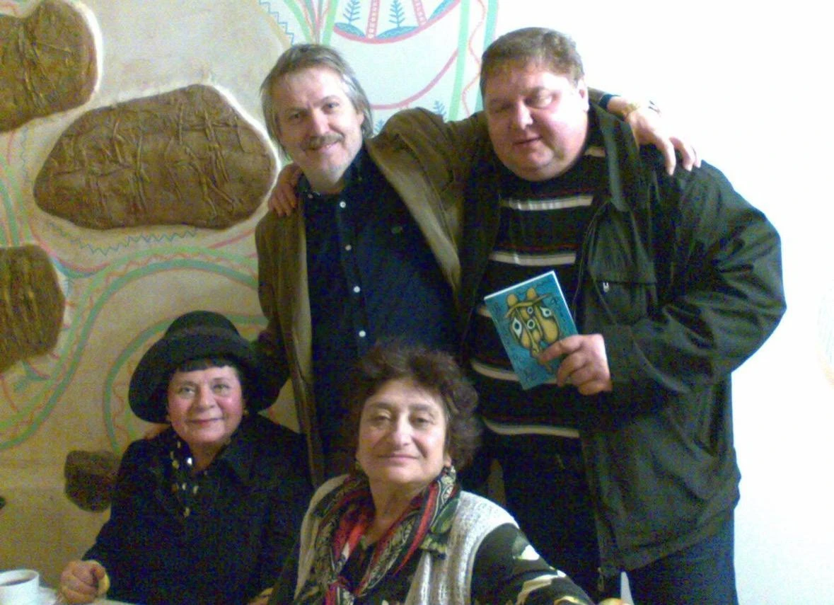 Петро Антип, Емма Андієвська, Галина Чумак (директорка Донецького обласного художнього музею)