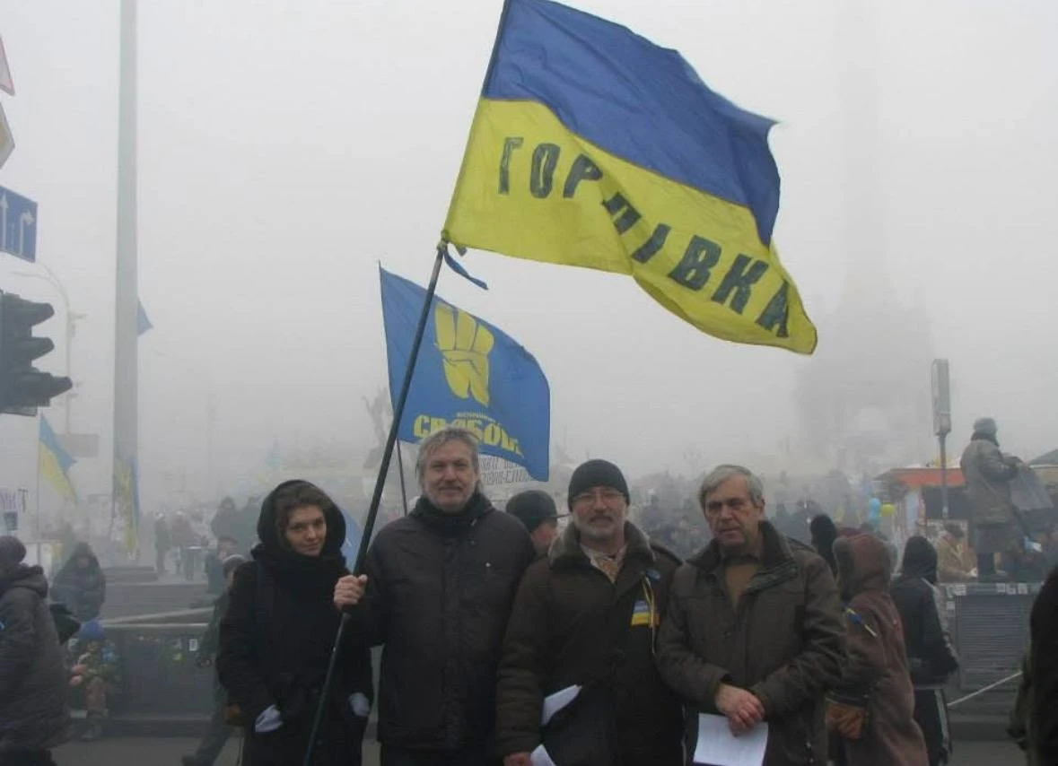 Петро Антип на Майдані Незалежності під час Революції Гідності