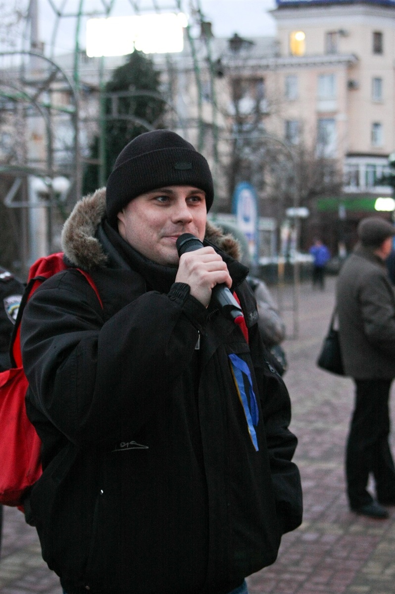 Максим Радуш був одним з організаторів Євромайдану у Луганську