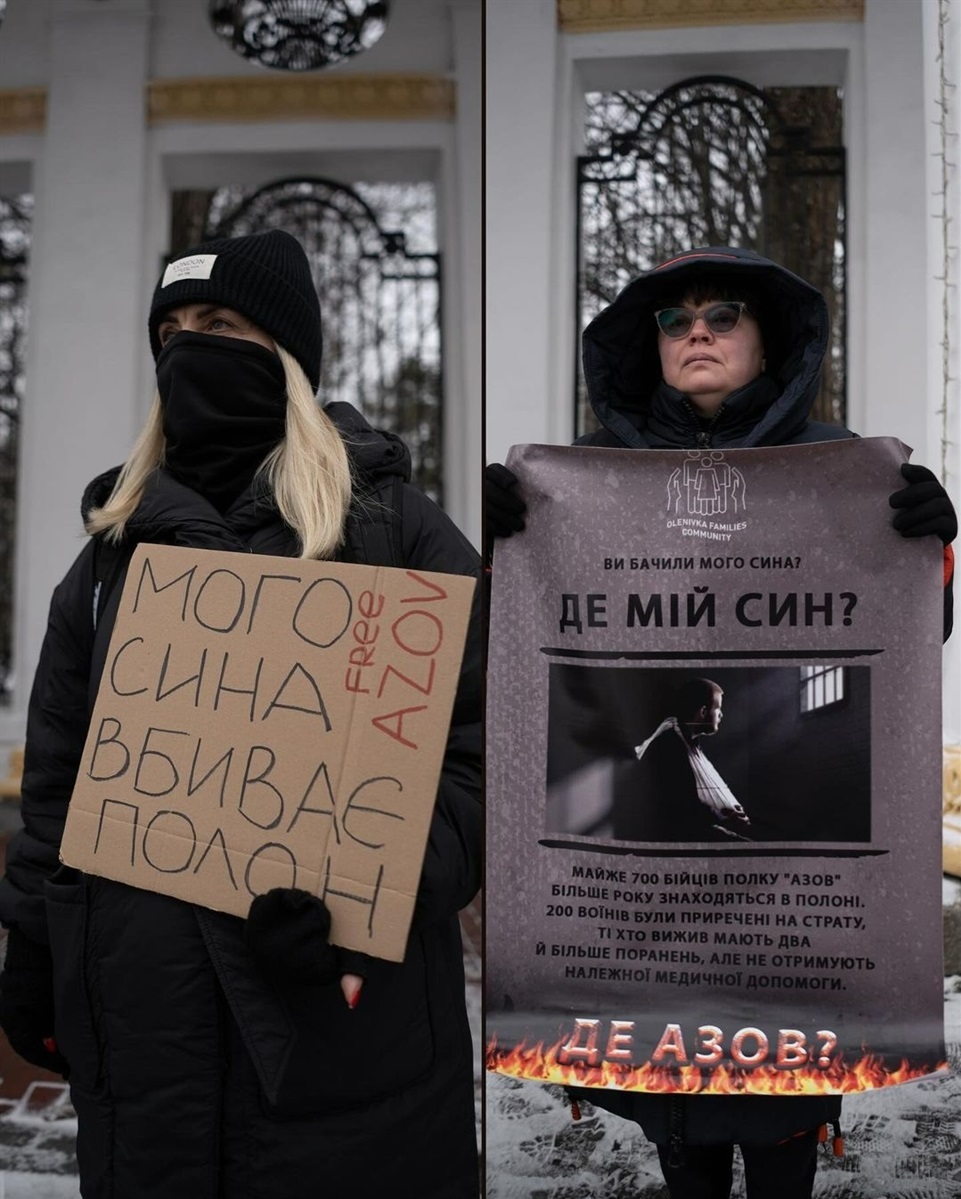 Ірина Козирєва (праворуч) бере участь в усіх акціях на підтримку українських військовополонених