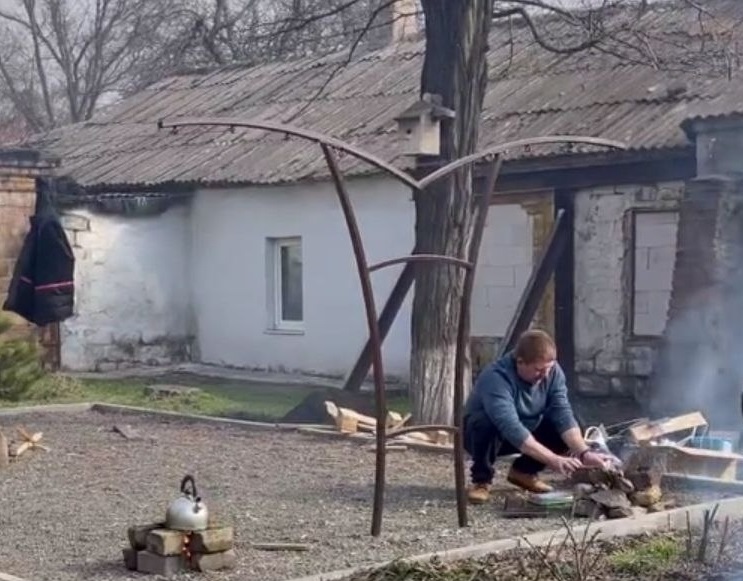 Мариуполь, готовка на огне