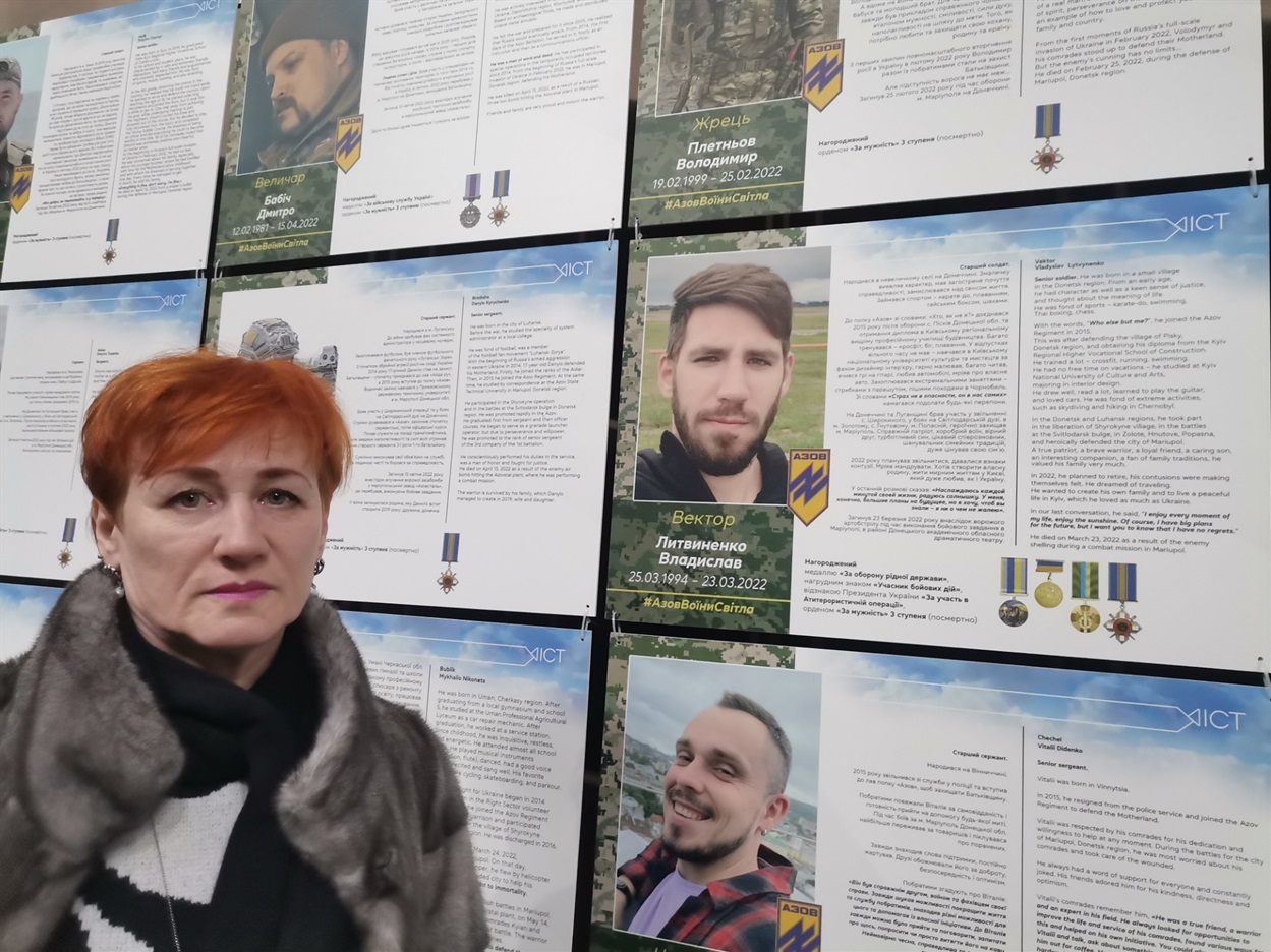 Віра Литвиненко, мати бійця “Азову” Владислава Литвиненка