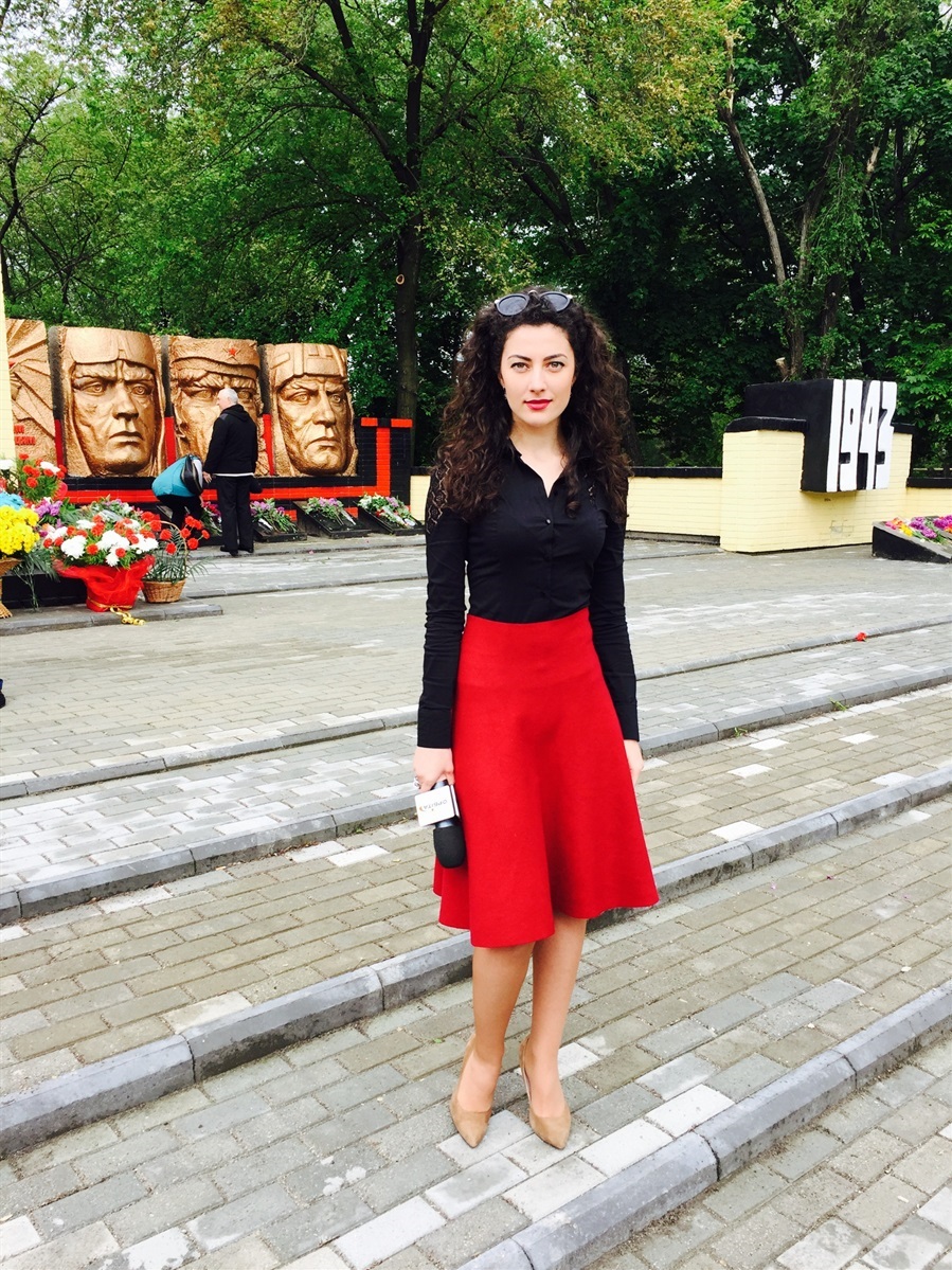 Юлія Черкашина на зйомках
