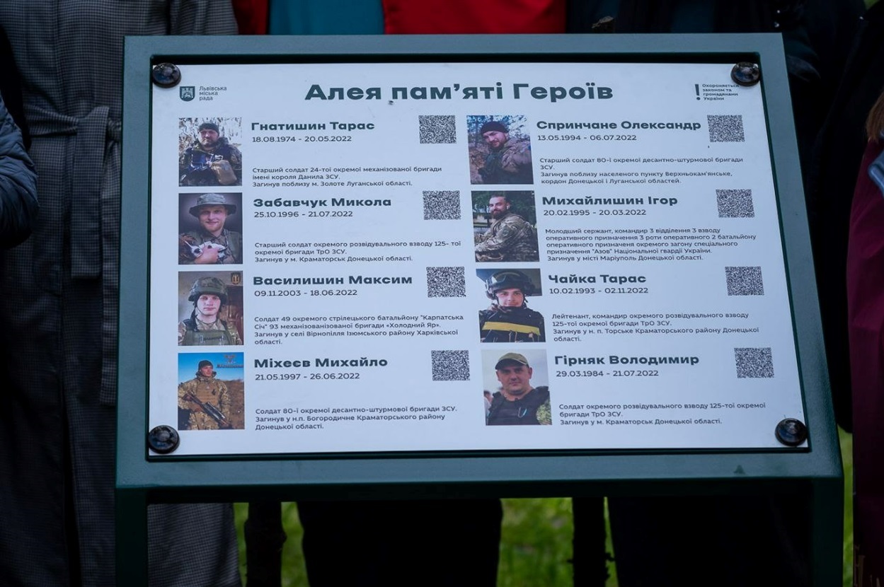 Алея пам'яті Героїв
