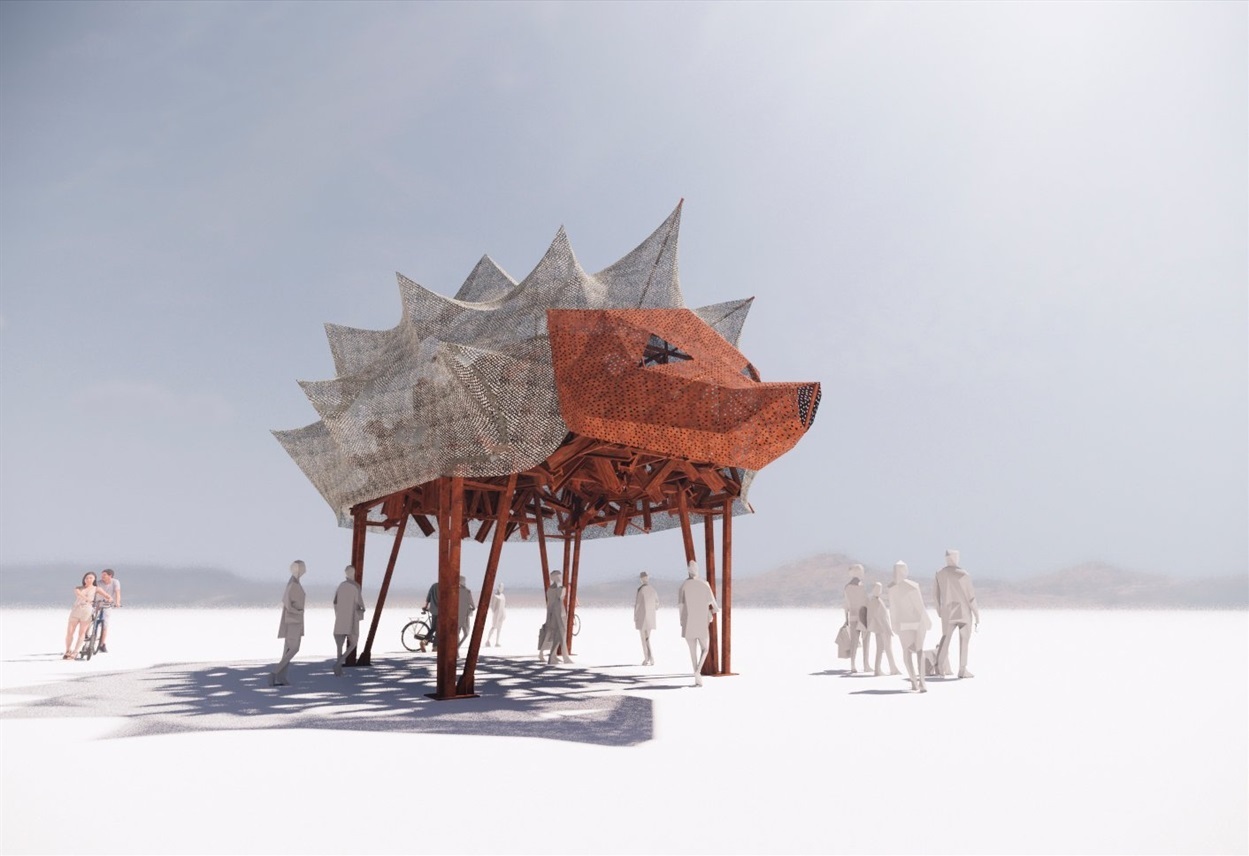 Це макет військового меморіалу The Hedgehog Temple