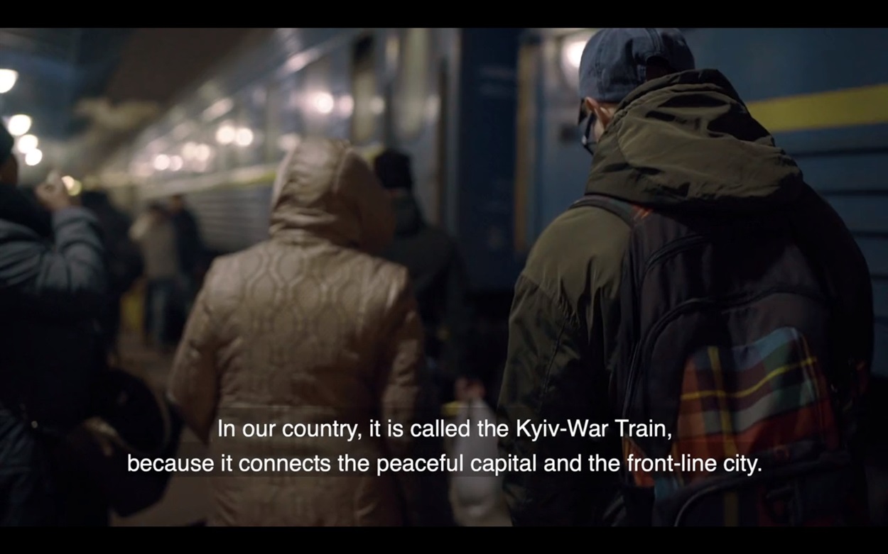 Кадр из тизера фильма «Поезд «Киев – Война» 