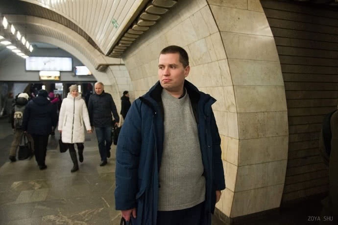 Станислав Печенкин в киевском метро