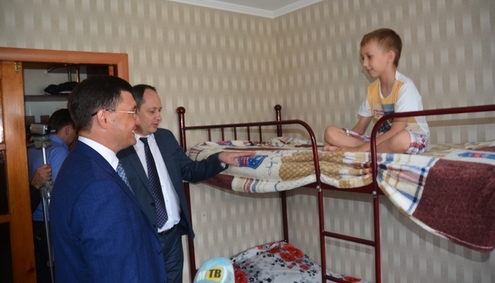 В одной из квартир, выданных семье переселенцев