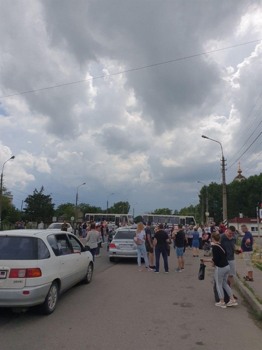 Очередь в Еленовке