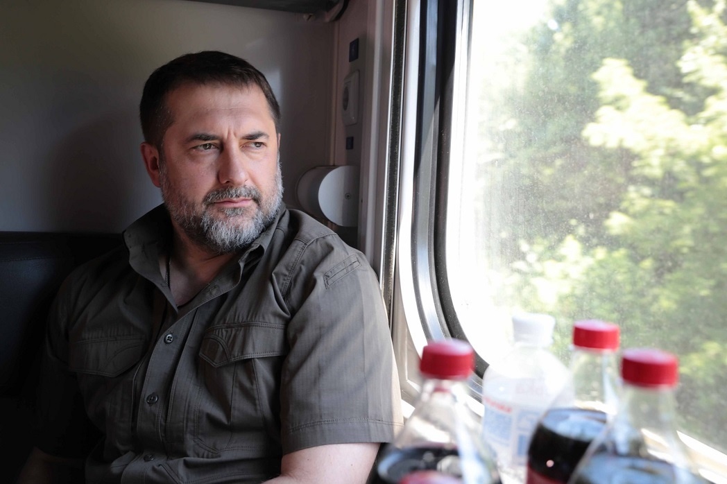Голова Луганської ОДА Сергій Гайдай їде до Попасної на першому за 6 років поїзді 