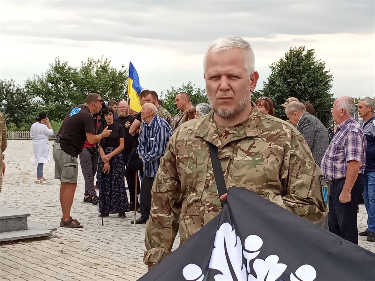 Побратим загиблого військовослужбовця на псевдо «Дим»
