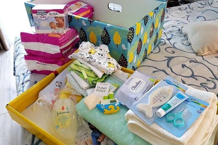 Так выглядело содержимое «Пакунка малюка»