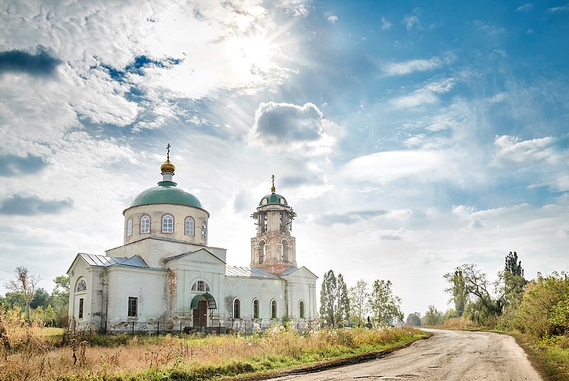Николаевская церковь в Тарасовке. Снимок-победитель от Луганской области в 2019 году