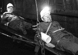 Леонид Кучма спускается в забой, 1994 год