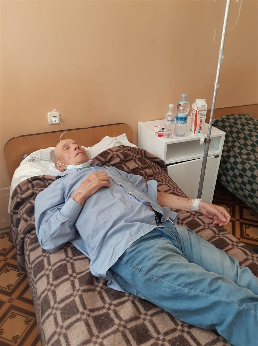 Николай Шматько в больнице после биопсии