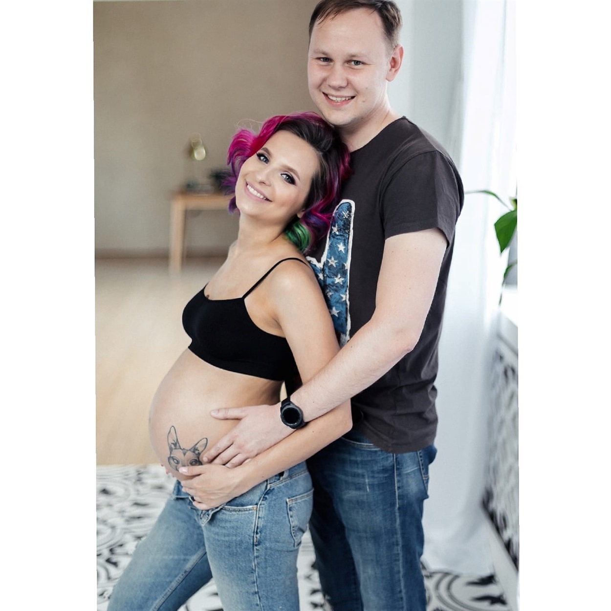 Татьяна Веласкес с мужем Денисом