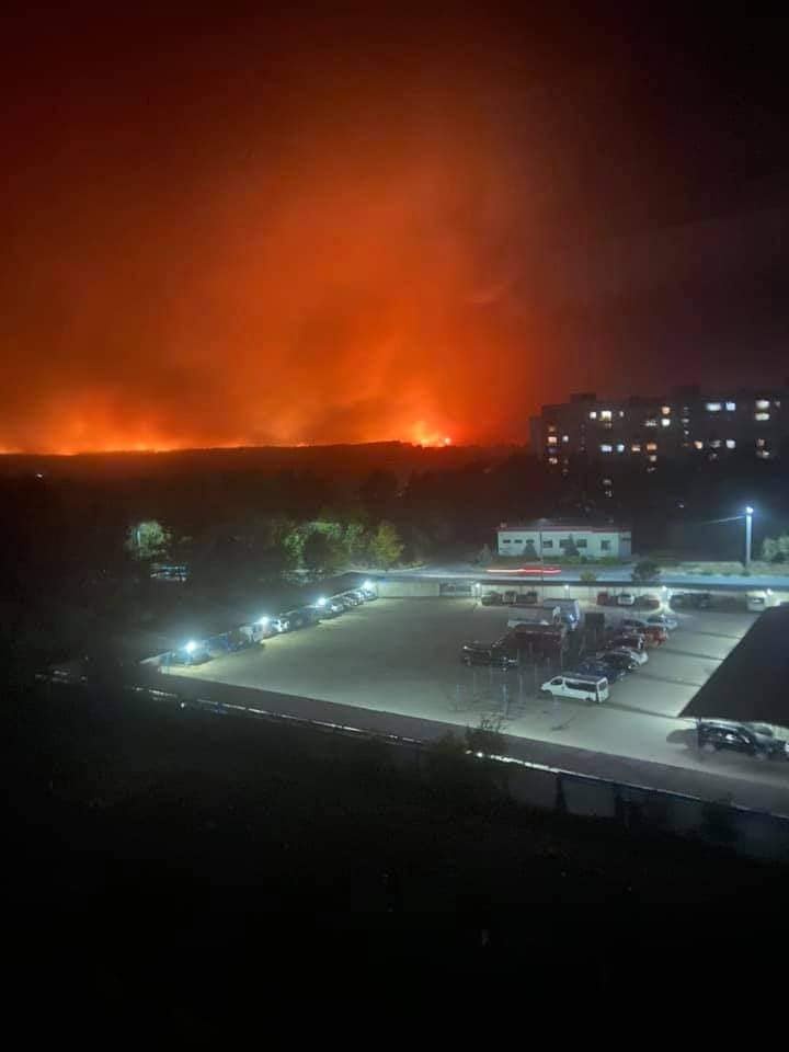 Ночью 1 октября жители Северодонецка наблюдали такие виды города