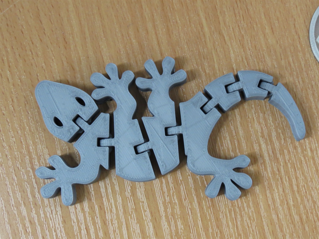 3D-ящерица, напечатанная в FabLab