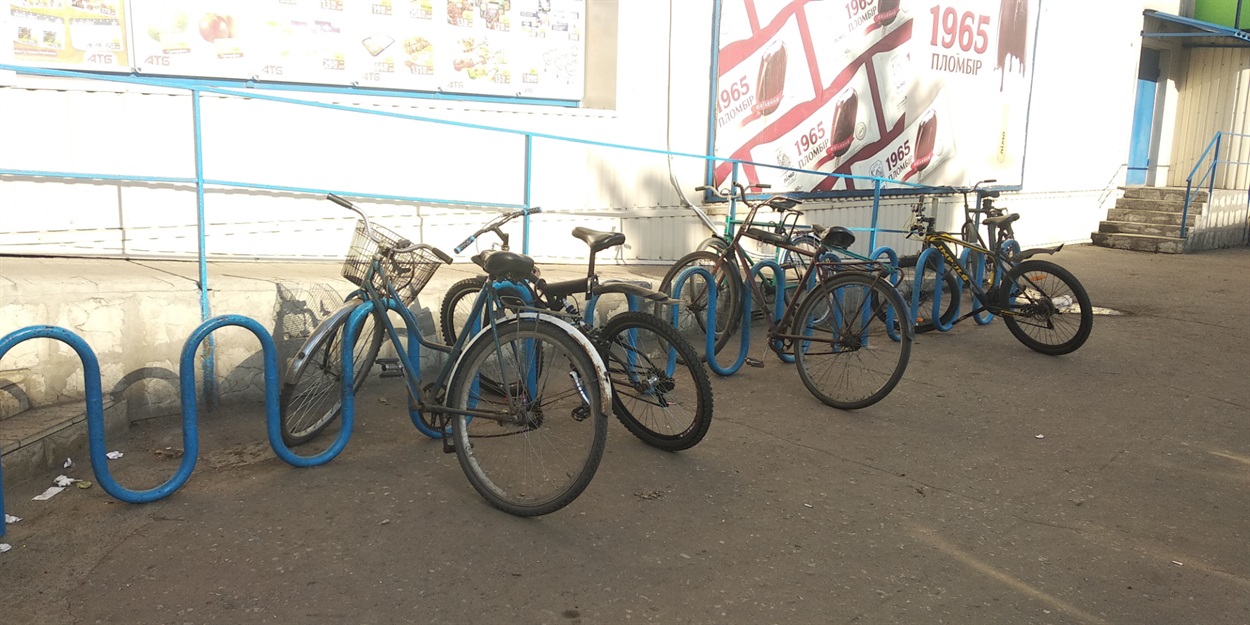 Велопарковка в Покровске