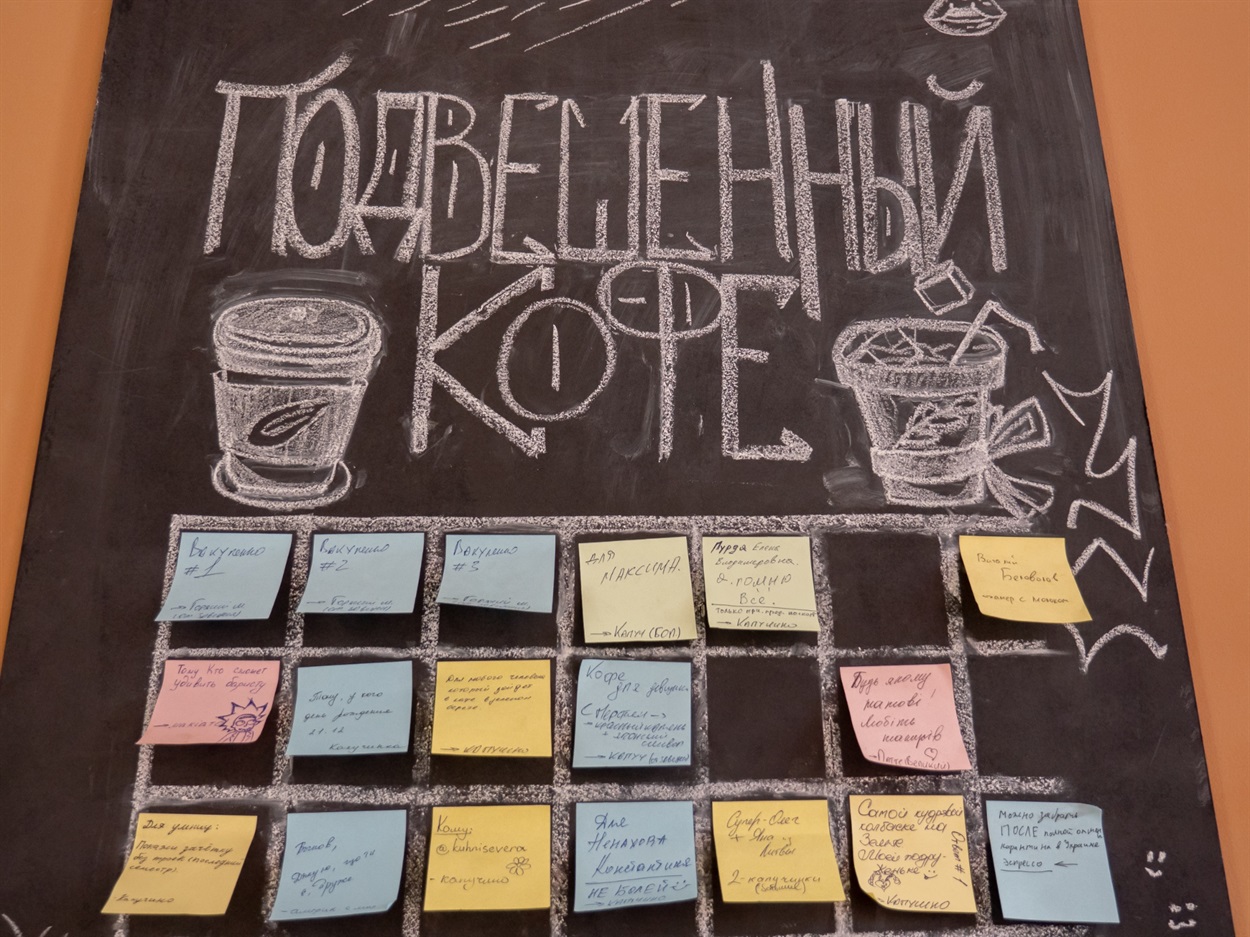 Подвесить кофе