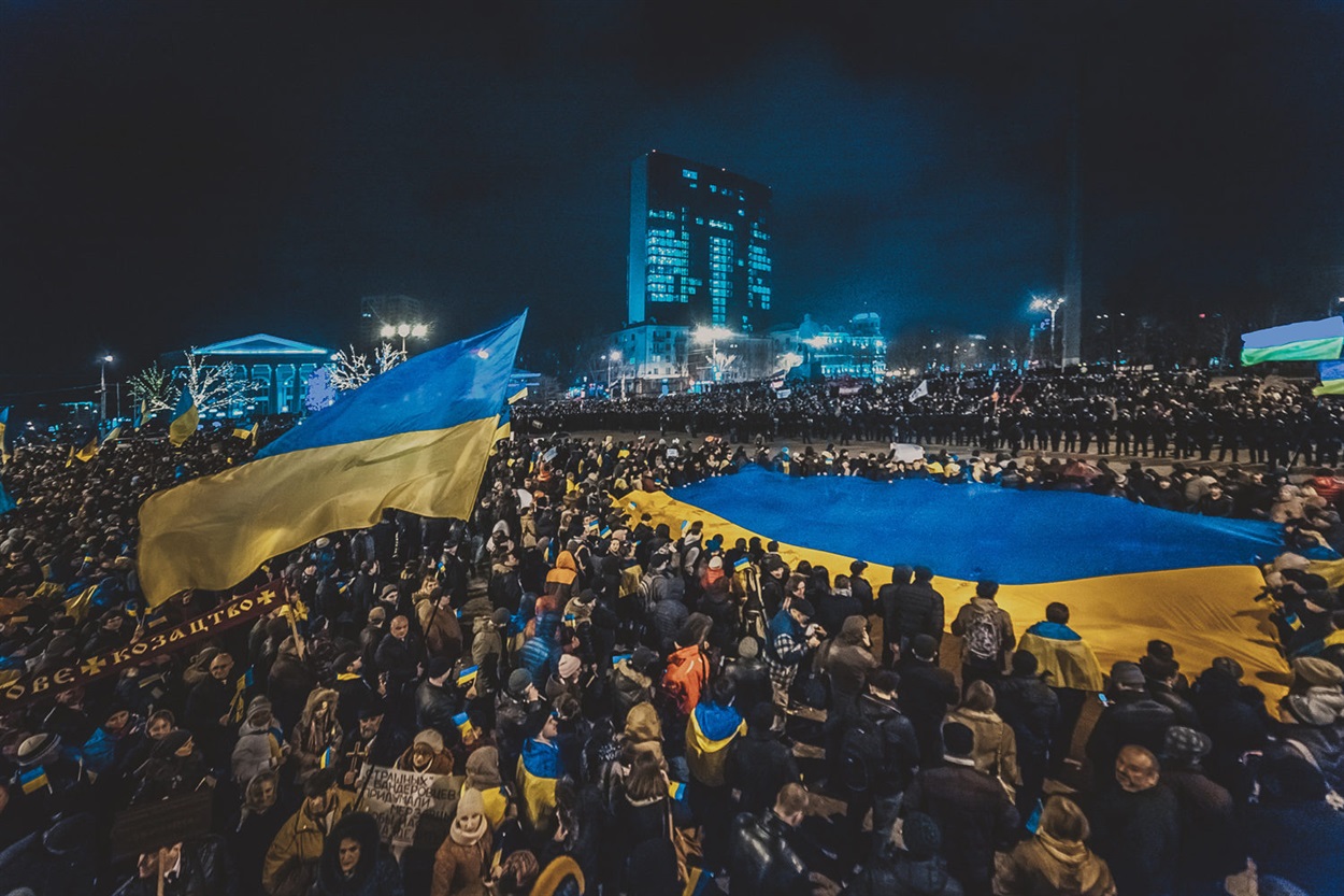 Проукраїнський мітинг в Донецьку, 5 березня 2014 року