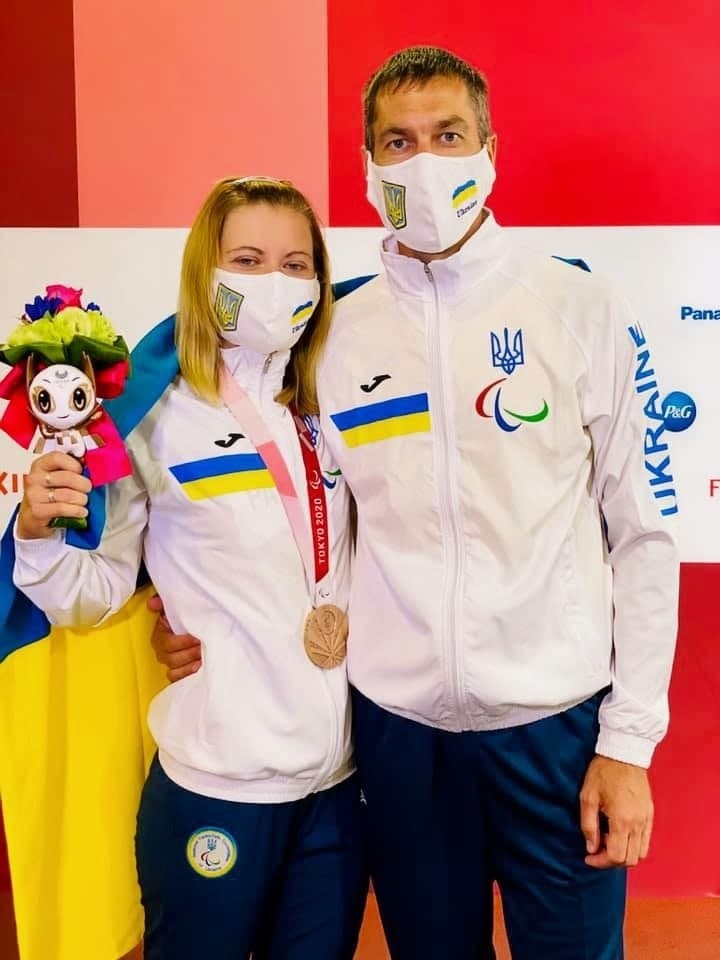 Юлія Павленко зі своїм тренером