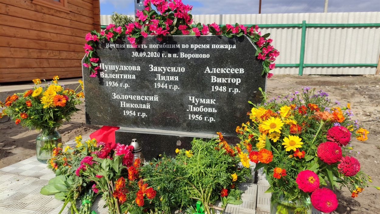 Загиблі у масштабних пожежаж 2020 року у Вороново