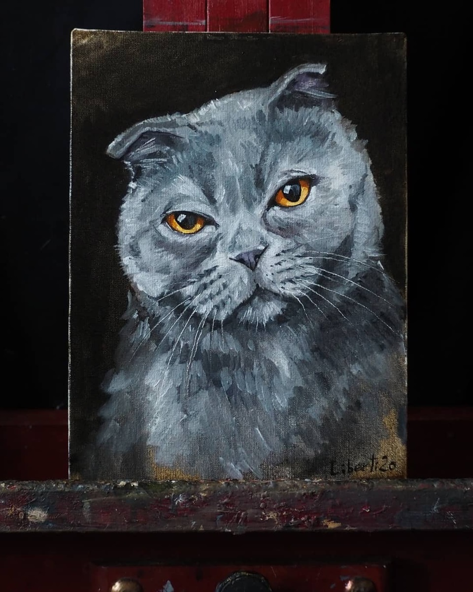 Картина с британским котом