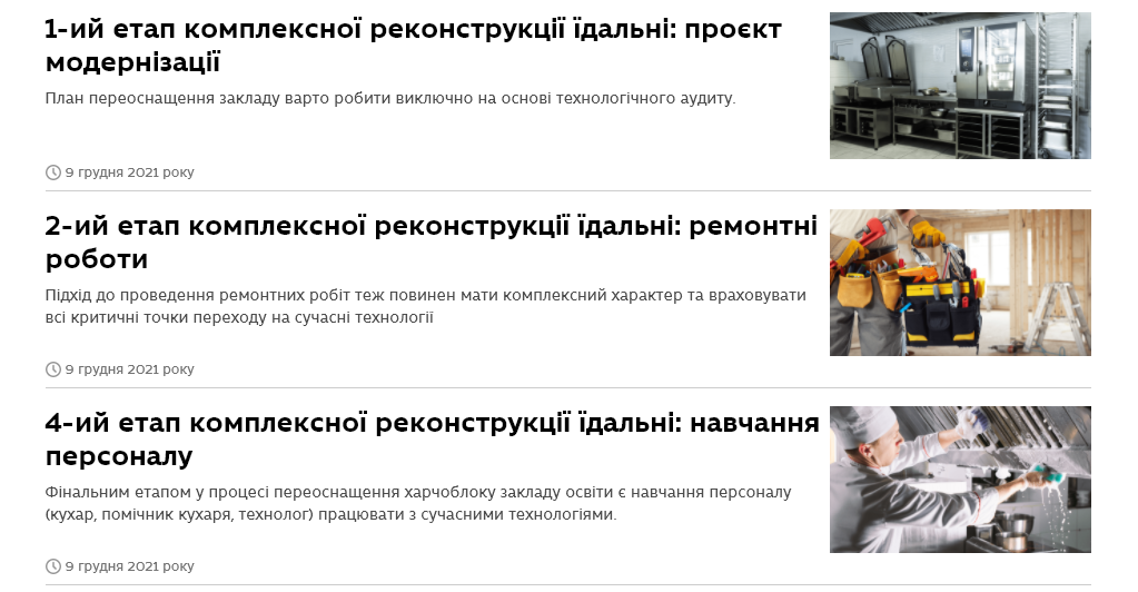 Рекомендоване обладнання