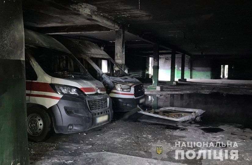 сгоревшие авто