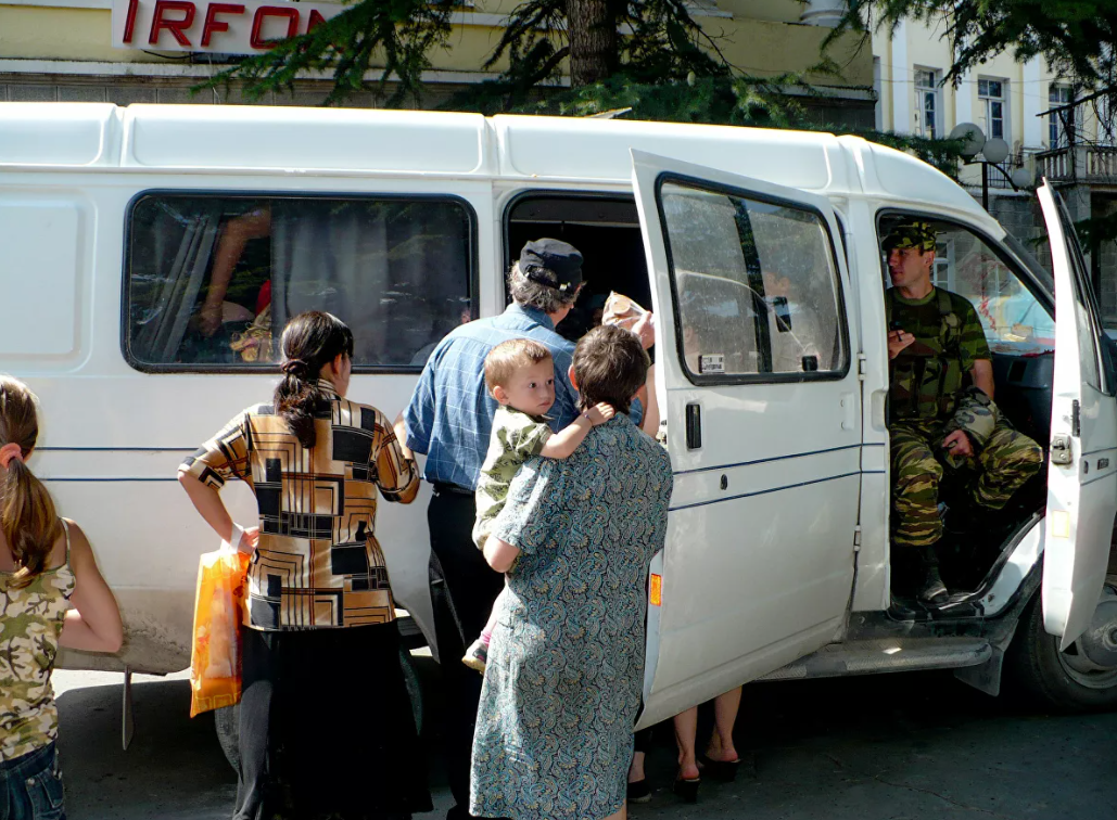 Эвакуация из Цхинвали в августе 2008 года