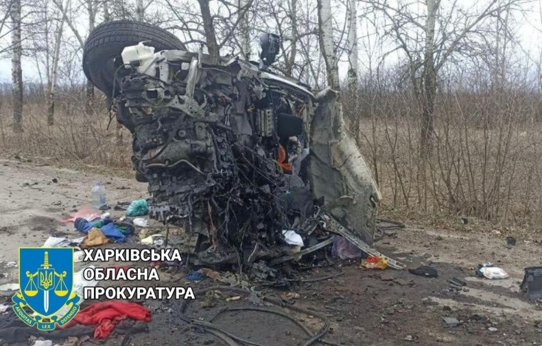 Взорванная машина семьи