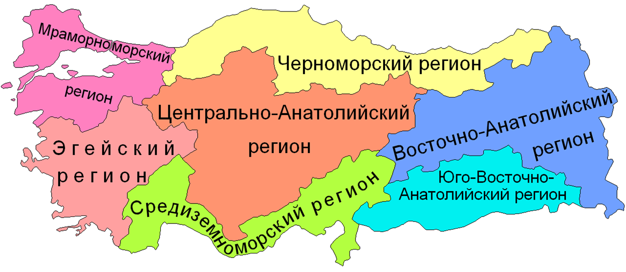 карта Турции