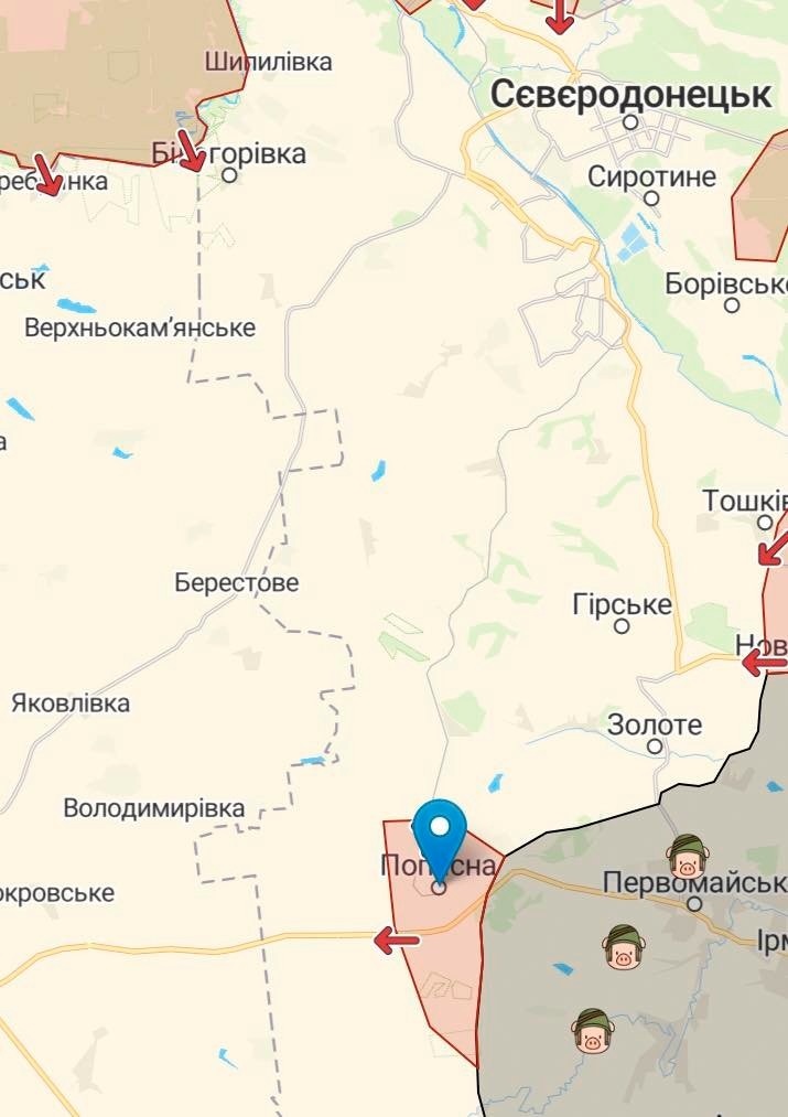 карта наступления орков