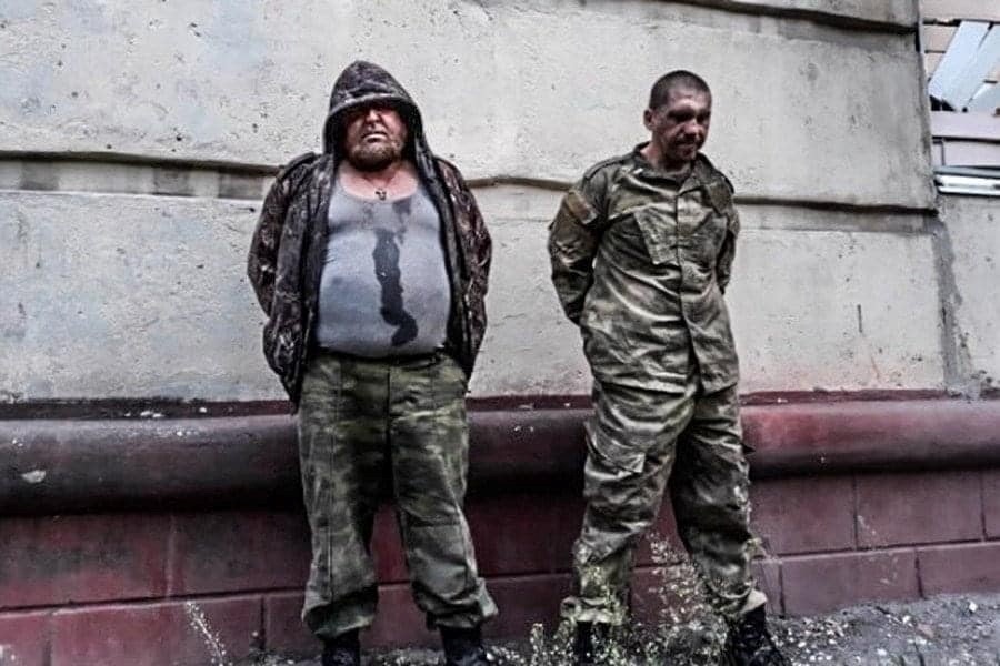 Пленные солдаты армии РФ
