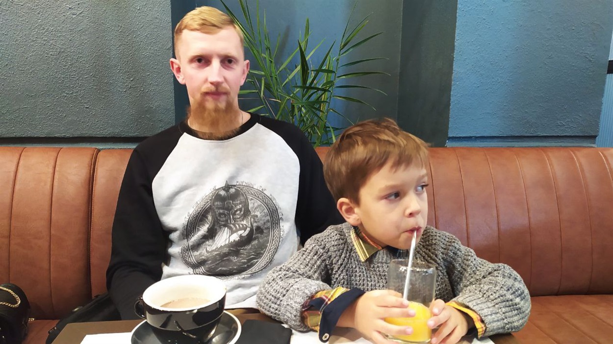 Максим із сином Ярославом