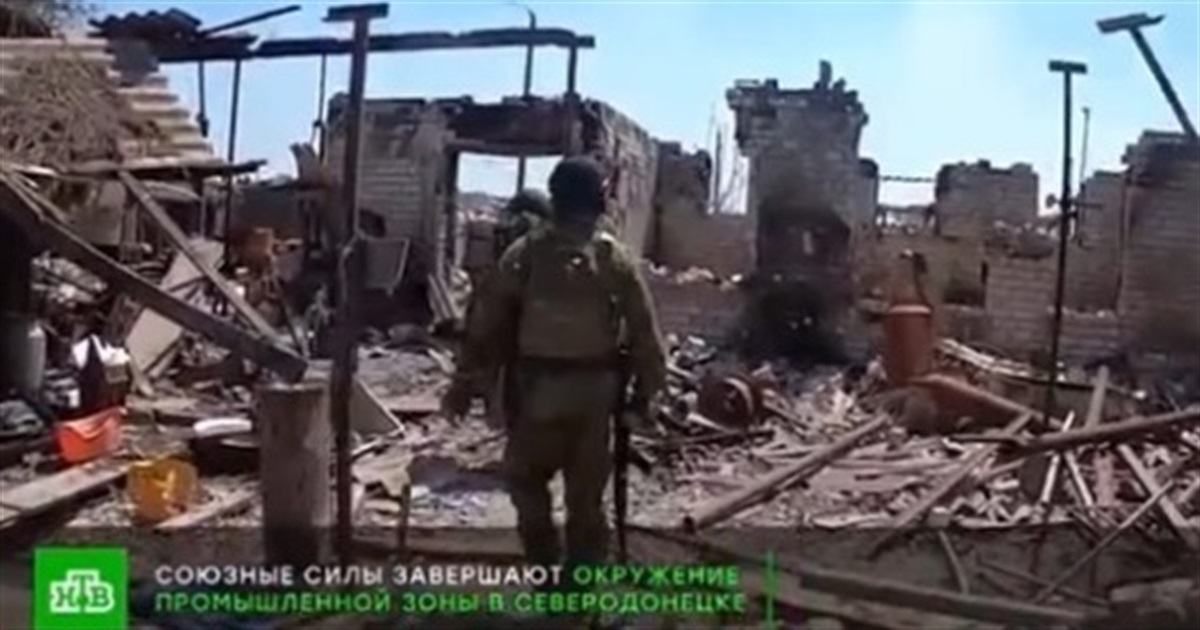 Сожженный конный клуб под Северодонецком
