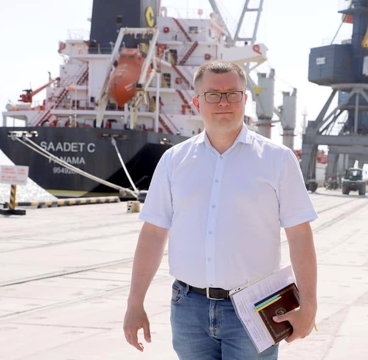 Владислав Мирошниченко на території порту