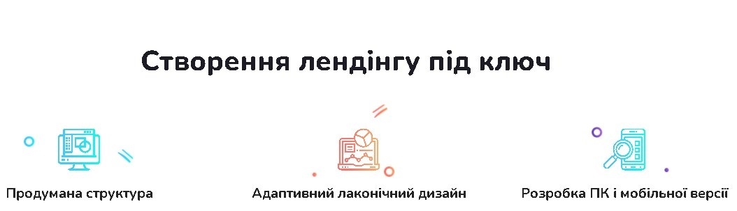 розробка лендінга