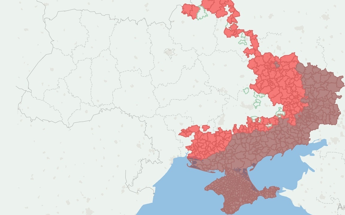 карта окупованих територій
