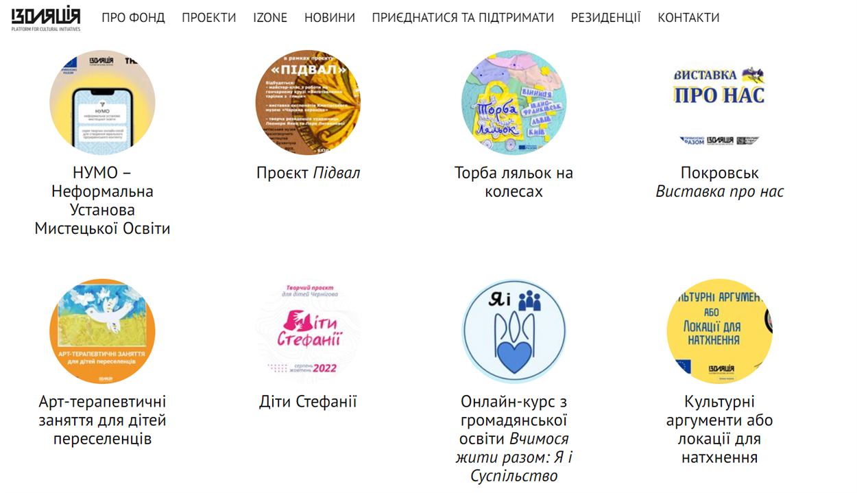 Проекти програми "Зміна 2.0"