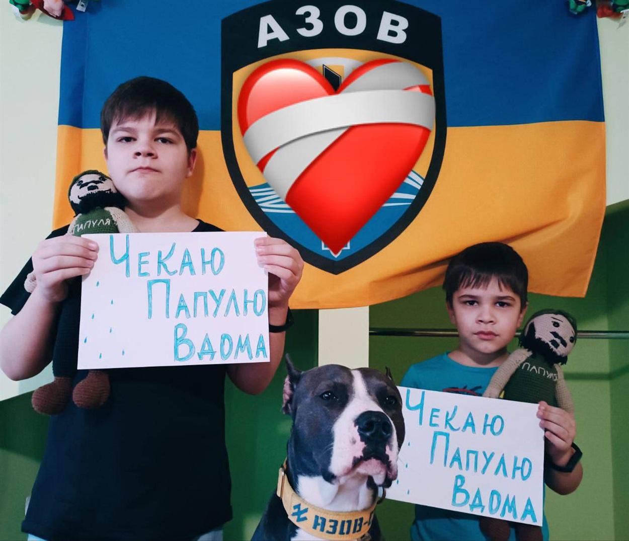 Майк та діти Романа. Родина чекає на повернення захисника з полону