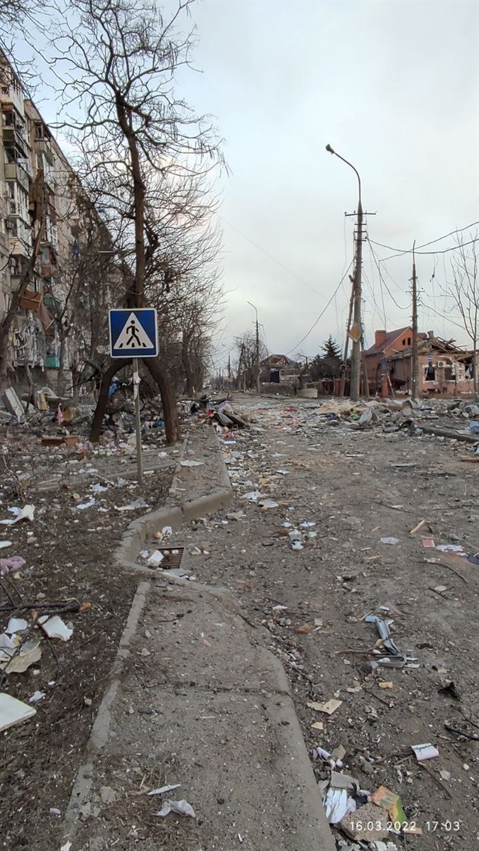 Такий вигляд мав район після обстрілів росіян