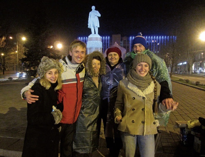 21 листопада на мирний мітинг у Донецьку вийшло лише п'ятеро людей. 