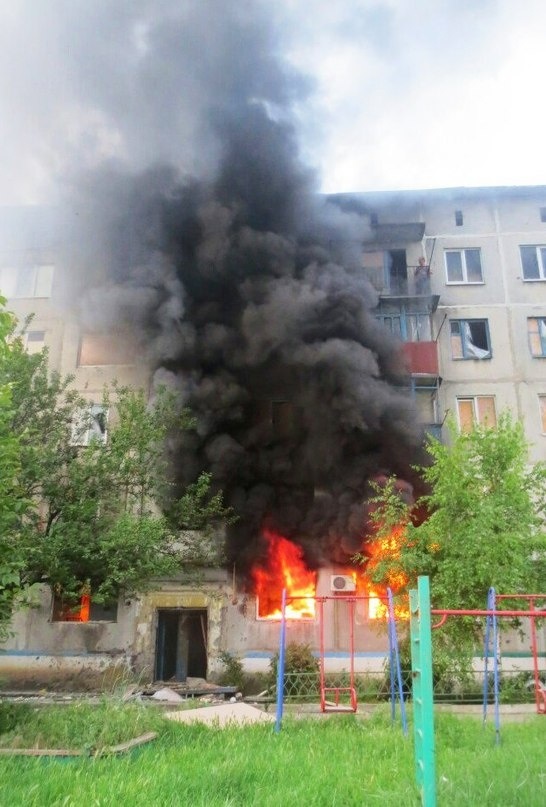 Олена стала свідком чергового російського удару по місту