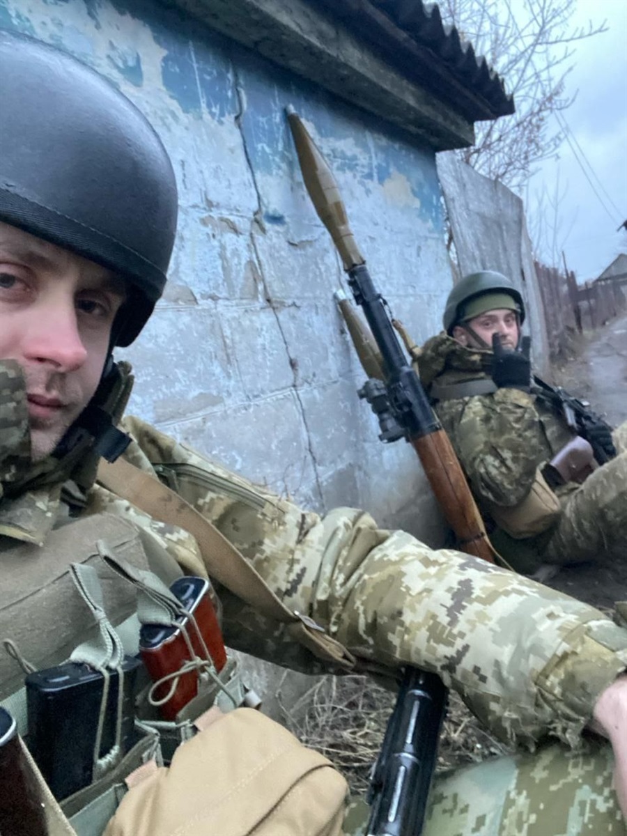 Дмитро Рябченко з побратимом зустрічали колону ворога