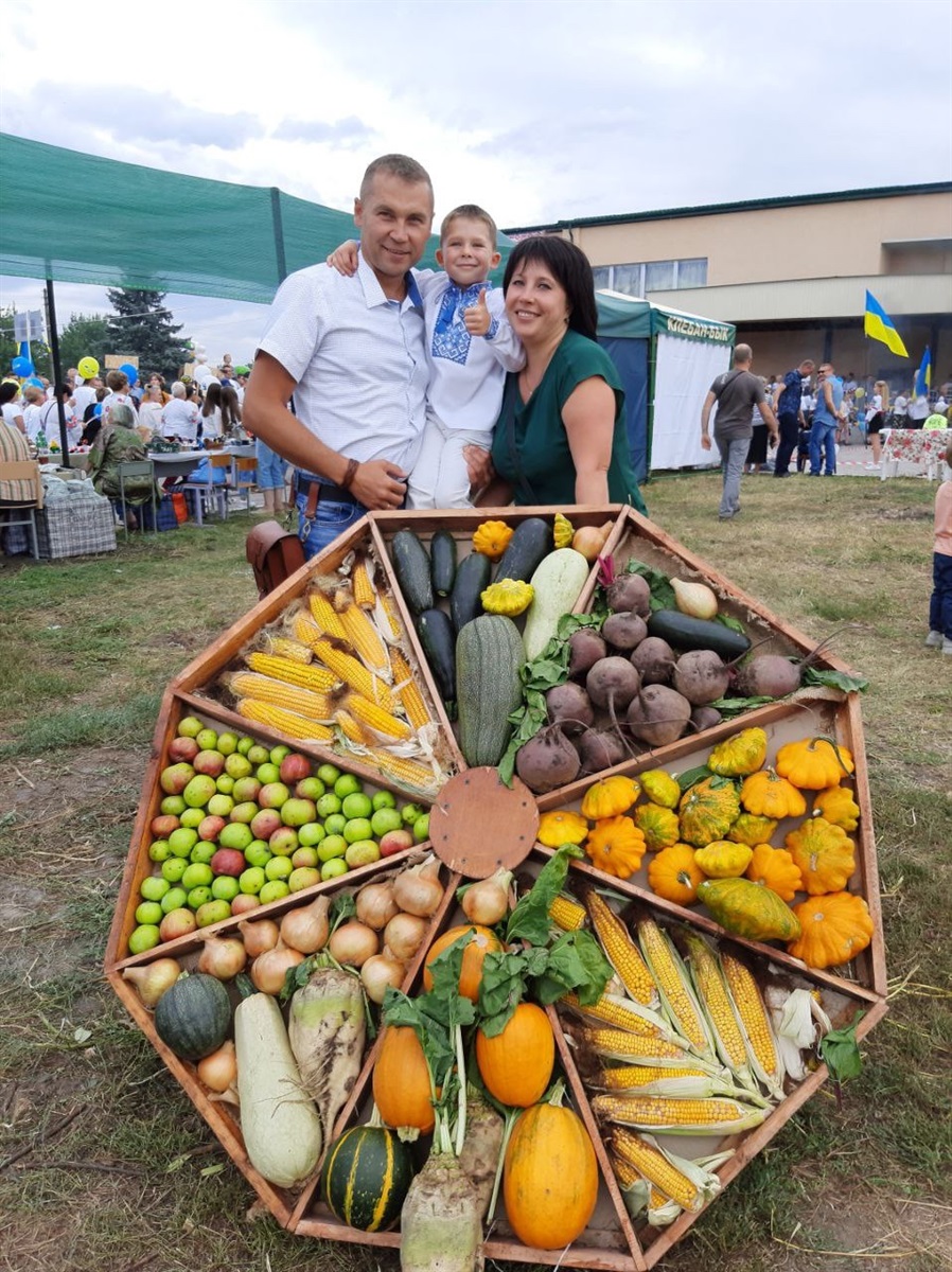 Ольга Дрига з чоловіком та молодшим сином 