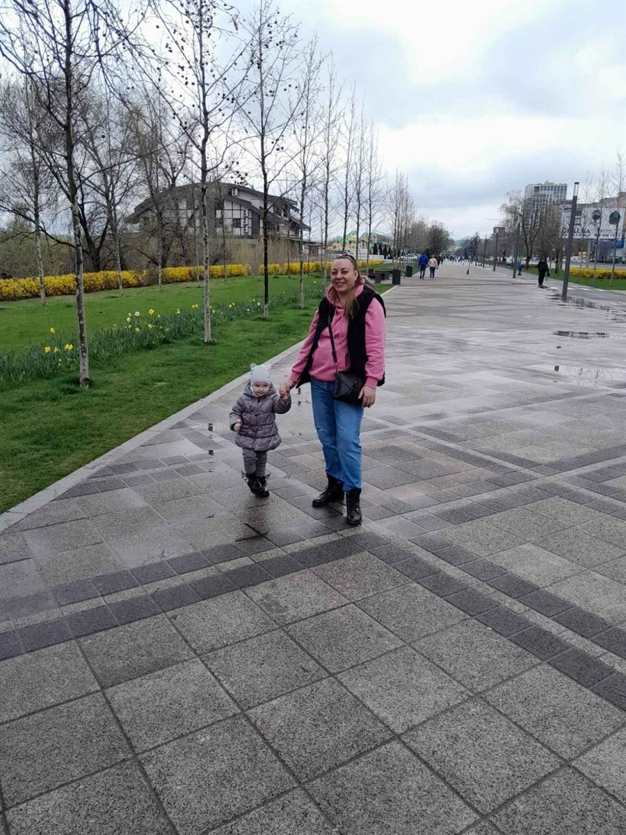 Марина з донькою в Дніпрі
